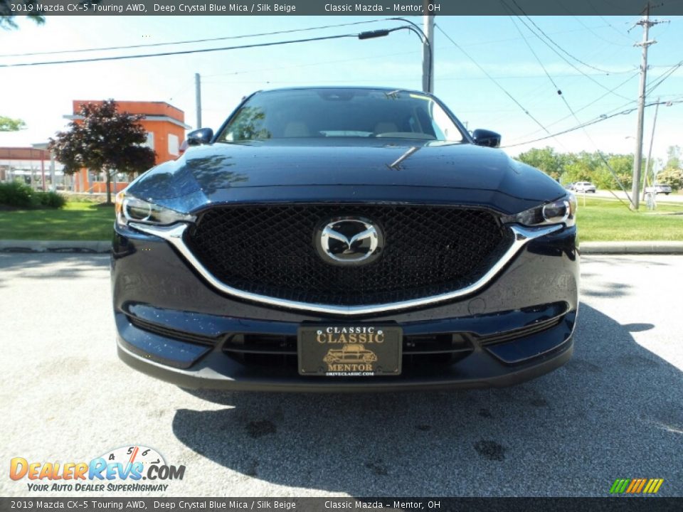 2019 Mazda CX-5 Touring AWD Deep Crystal Blue Mica / Silk Beige Photo #2