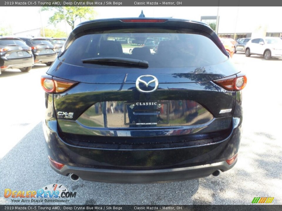 2019 Mazda CX-5 Touring AWD Deep Crystal Blue Mica / Silk Beige Photo #4