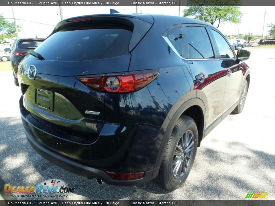 2019 Mazda CX-5 Touring AWD Deep Crystal Blue Mica / Silk Beige Photo #5