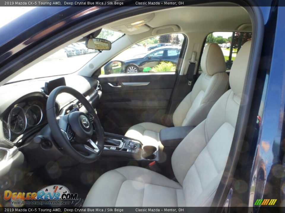 2019 Mazda CX-5 Touring AWD Deep Crystal Blue Mica / Silk Beige Photo #6