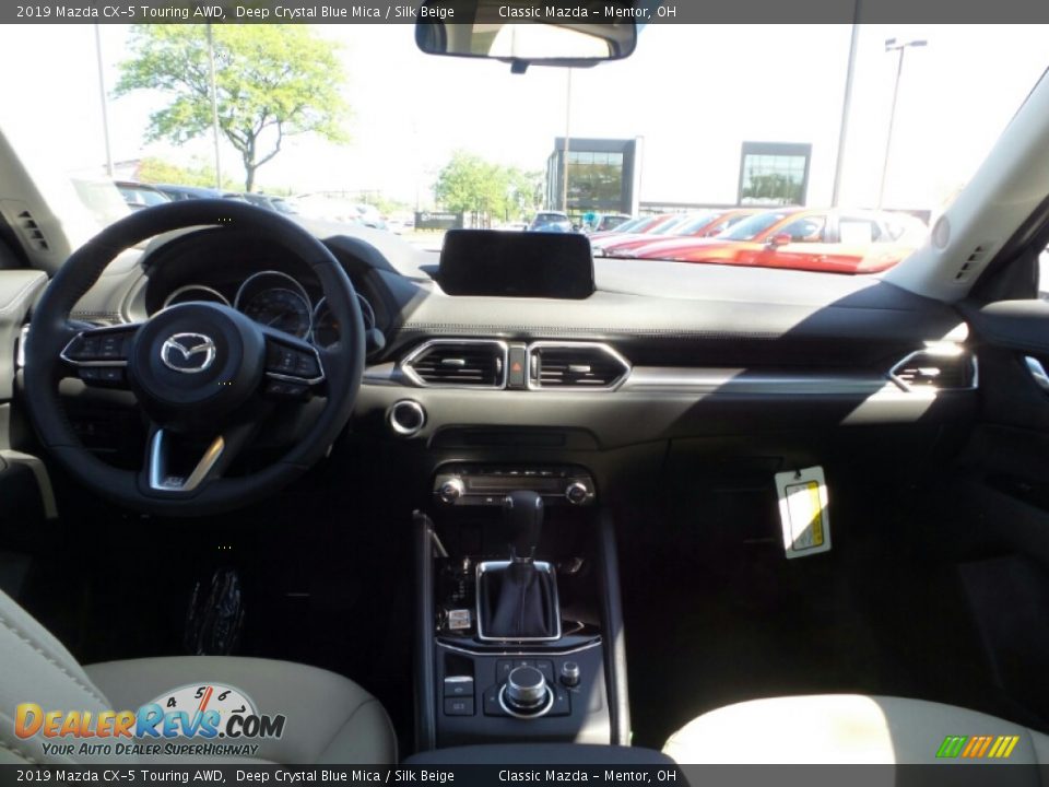 2019 Mazda CX-5 Touring AWD Deep Crystal Blue Mica / Silk Beige Photo #8