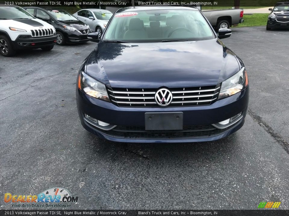 2013 Volkswagen Passat TDI SE Night Blue Metallic / Moonrock Gray Photo #3