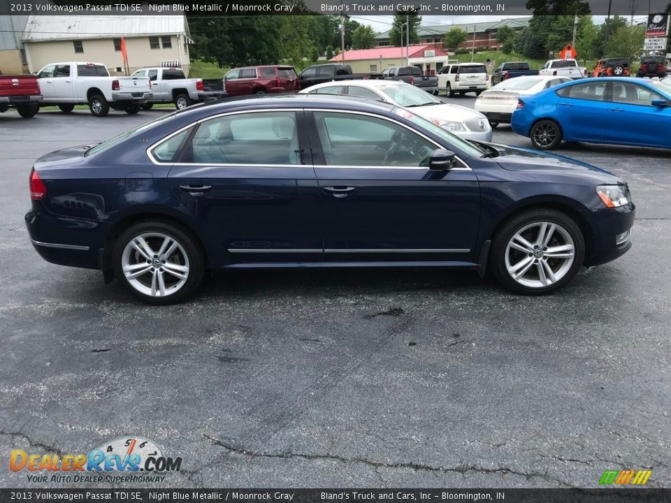 2013 Volkswagen Passat TDI SE Night Blue Metallic / Moonrock Gray Photo #5
