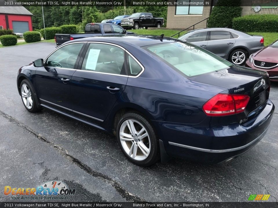 2013 Volkswagen Passat TDI SE Night Blue Metallic / Moonrock Gray Photo #8