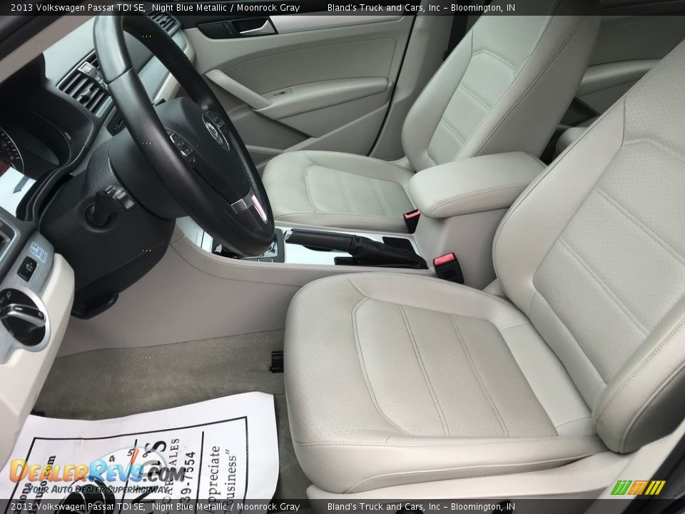 2013 Volkswagen Passat TDI SE Night Blue Metallic / Moonrock Gray Photo #12