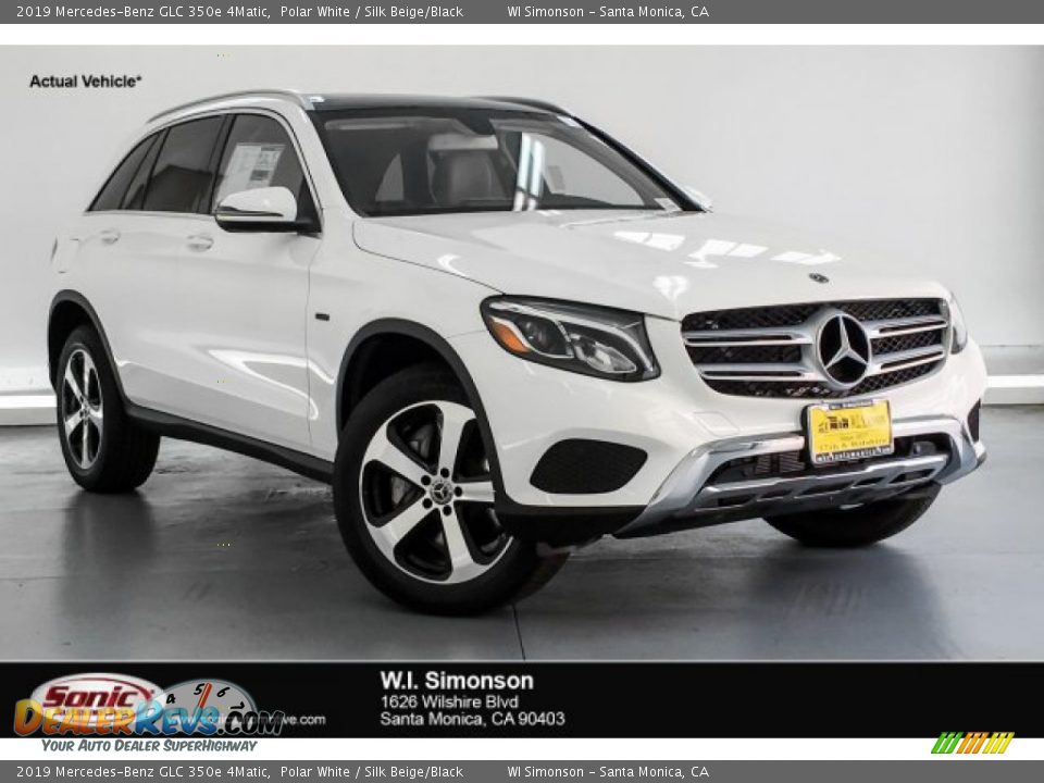 2019 Mercedes-Benz GLC 350e 4Matic Polar White / Silk Beige/Black Photo #1