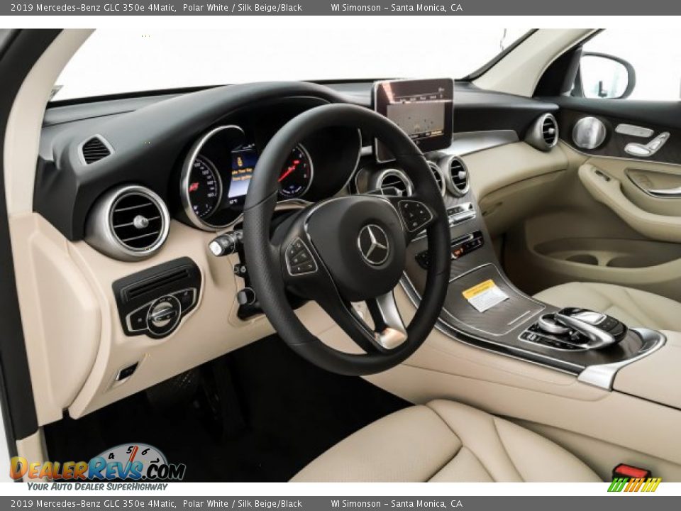 2019 Mercedes-Benz GLC 350e 4Matic Polar White / Silk Beige/Black Photo #4
