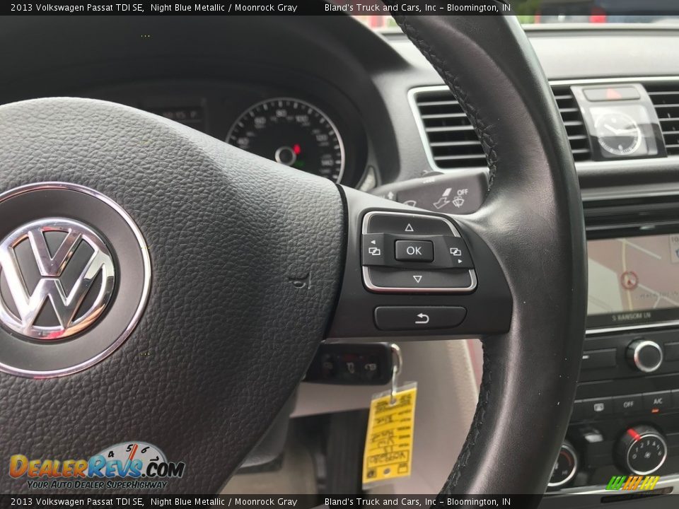 2013 Volkswagen Passat TDI SE Night Blue Metallic / Moonrock Gray Photo #16