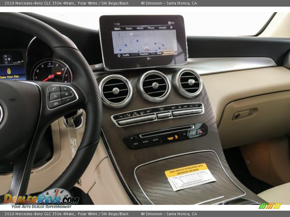 2019 Mercedes-Benz GLC 350e 4Matic Polar White / Silk Beige/Black Photo #6