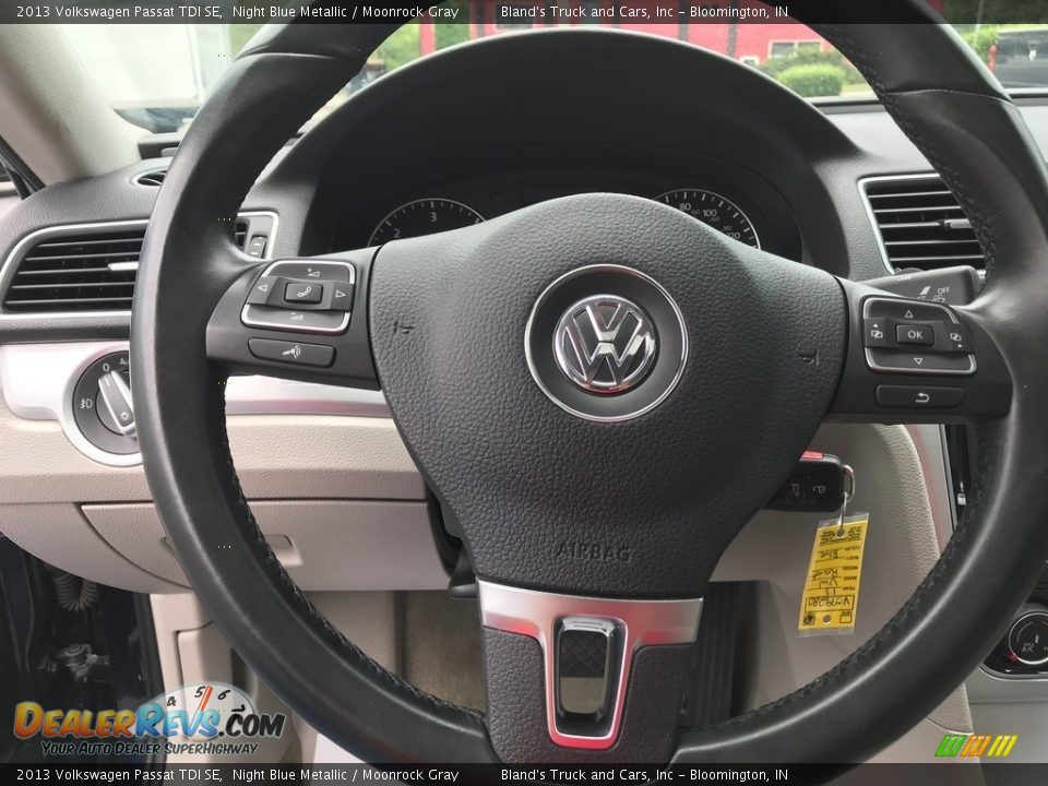 2013 Volkswagen Passat TDI SE Night Blue Metallic / Moonrock Gray Photo #17