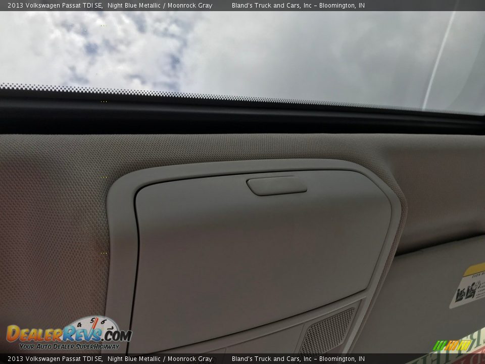 2013 Volkswagen Passat TDI SE Night Blue Metallic / Moonrock Gray Photo #18
