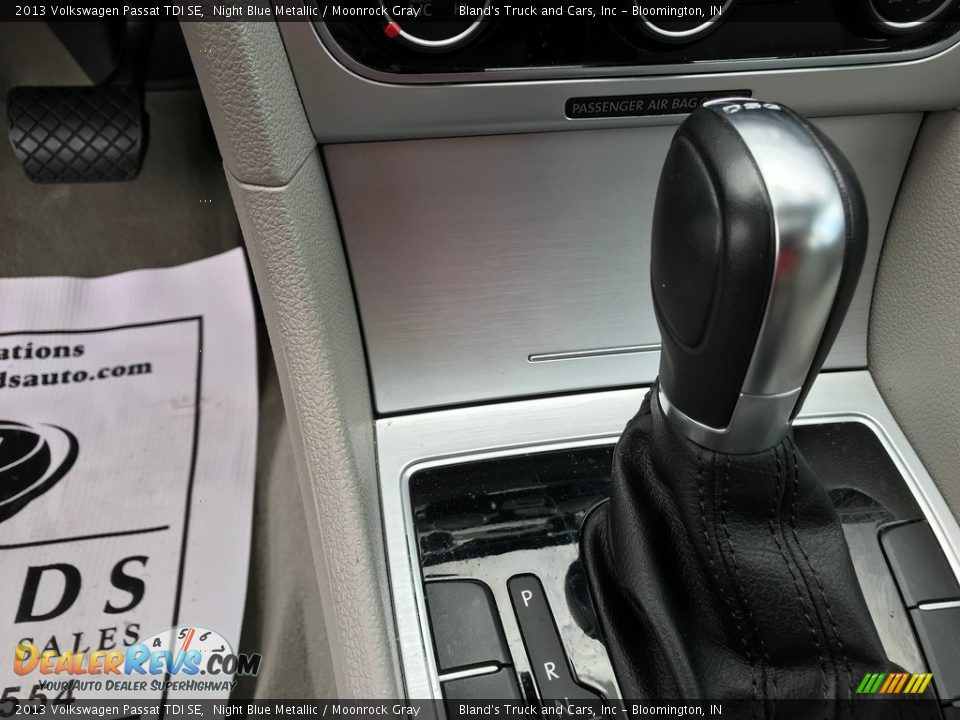 2013 Volkswagen Passat TDI SE Night Blue Metallic / Moonrock Gray Photo #21