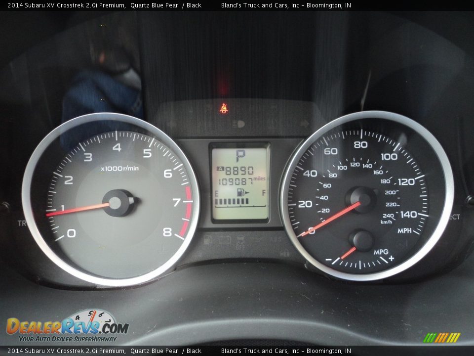 2014 Subaru XV Crosstrek 2.0i Premium Quartz Blue Pearl / Black Photo #12