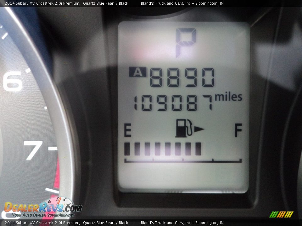 2014 Subaru XV Crosstrek 2.0i Premium Quartz Blue Pearl / Black Photo #13