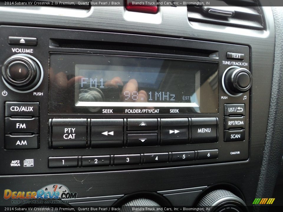 2014 Subaru XV Crosstrek 2.0i Premium Quartz Blue Pearl / Black Photo #17