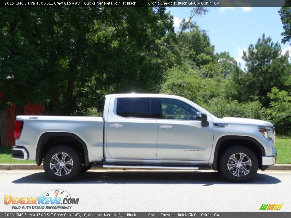 2019 GMC Sierra 1500 SLE Crew Cab 4WD Quicksilver Metallic / Jet Black Photo #2