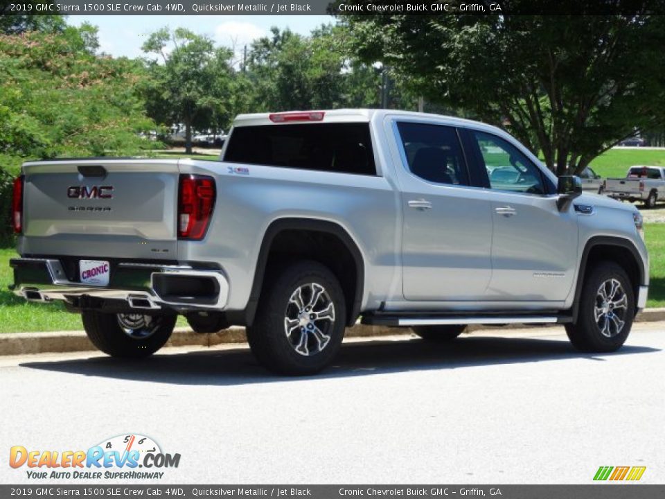 2019 GMC Sierra 1500 SLE Crew Cab 4WD Quicksilver Metallic / Jet Black Photo #3