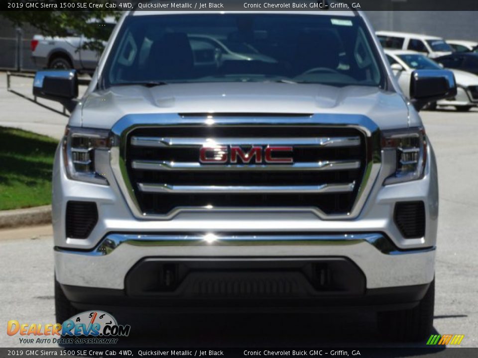 2019 GMC Sierra 1500 SLE Crew Cab 4WD Quicksilver Metallic / Jet Black Photo #4