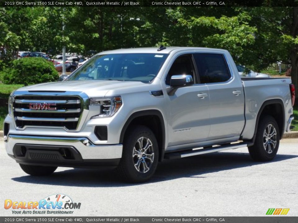 2019 GMC Sierra 1500 SLE Crew Cab 4WD Quicksilver Metallic / Jet Black Photo #5
