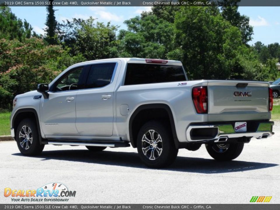 2019 GMC Sierra 1500 SLE Crew Cab 4WD Quicksilver Metallic / Jet Black Photo #6