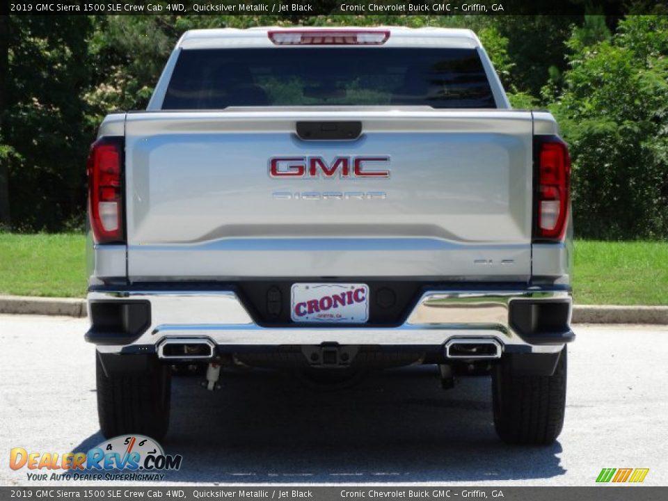 2019 GMC Sierra 1500 SLE Crew Cab 4WD Quicksilver Metallic / Jet Black Photo #7