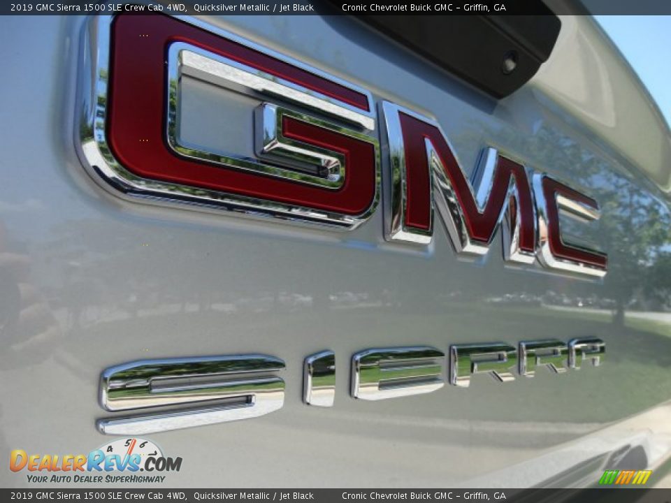 2019 GMC Sierra 1500 SLE Crew Cab 4WD Quicksilver Metallic / Jet Black Photo #9