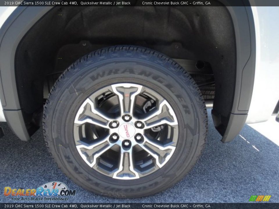 2019 GMC Sierra 1500 SLE Crew Cab 4WD Quicksilver Metallic / Jet Black Photo #11