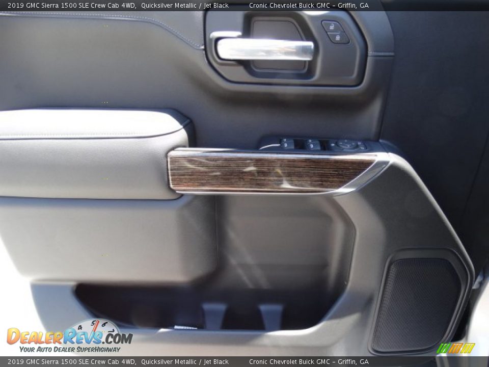 2019 GMC Sierra 1500 SLE Crew Cab 4WD Quicksilver Metallic / Jet Black Photo #14