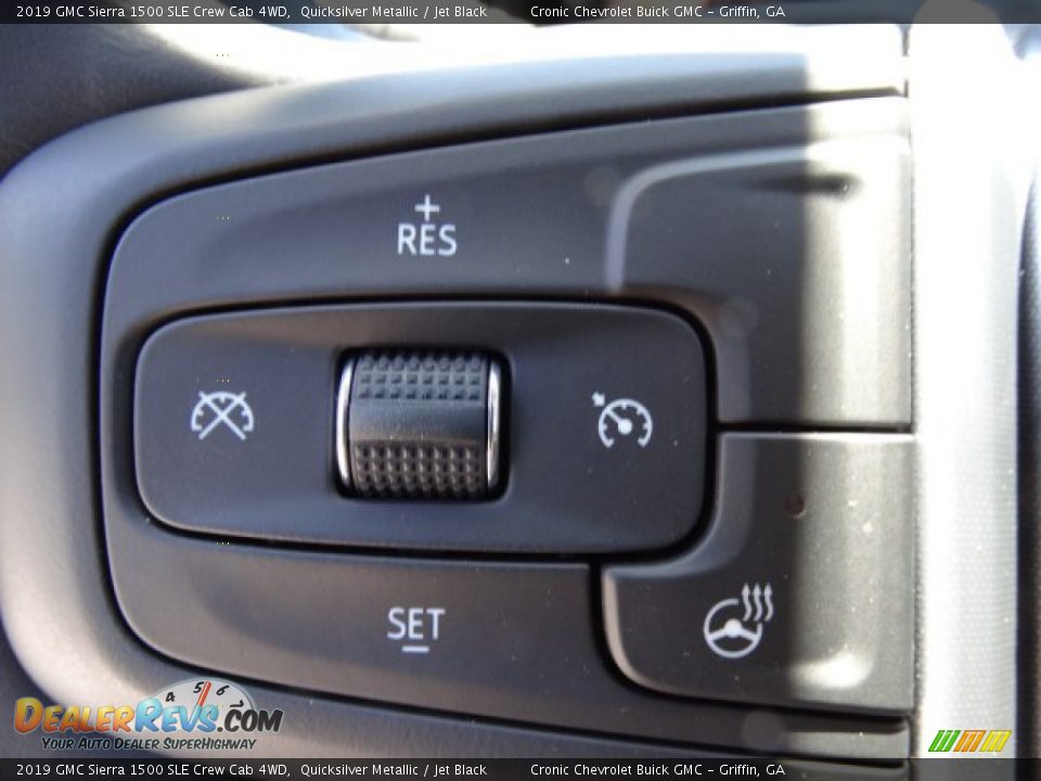 2019 GMC Sierra 1500 SLE Crew Cab 4WD Quicksilver Metallic / Jet Black Photo #18