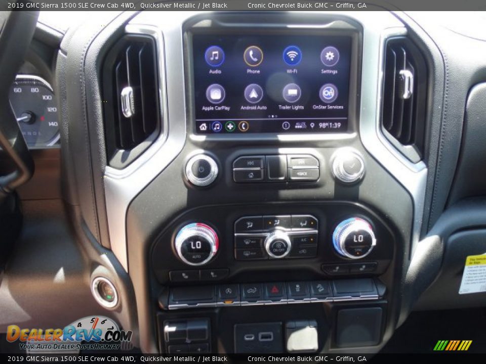 2019 GMC Sierra 1500 SLE Crew Cab 4WD Quicksilver Metallic / Jet Black Photo #21