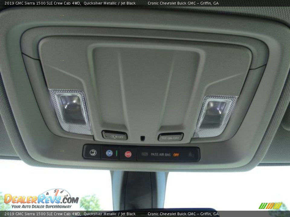 2019 GMC Sierra 1500 SLE Crew Cab 4WD Quicksilver Metallic / Jet Black Photo #23