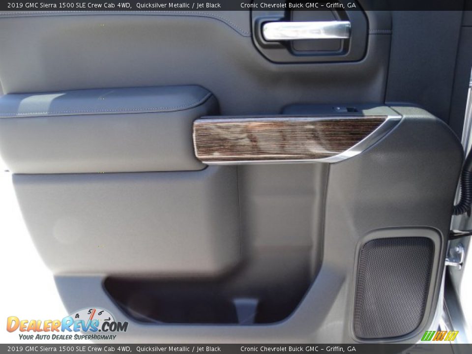 2019 GMC Sierra 1500 SLE Crew Cab 4WD Quicksilver Metallic / Jet Black Photo #24