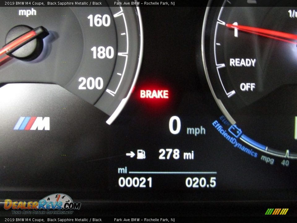 2019 BMW M4 Coupe Black Sapphire Metallic / Black Photo #21