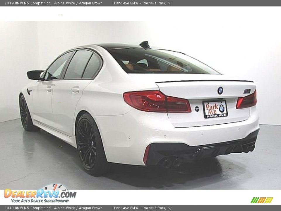 2019 BMW M5 Competition Alpine White / Aragon Brown Photo #2