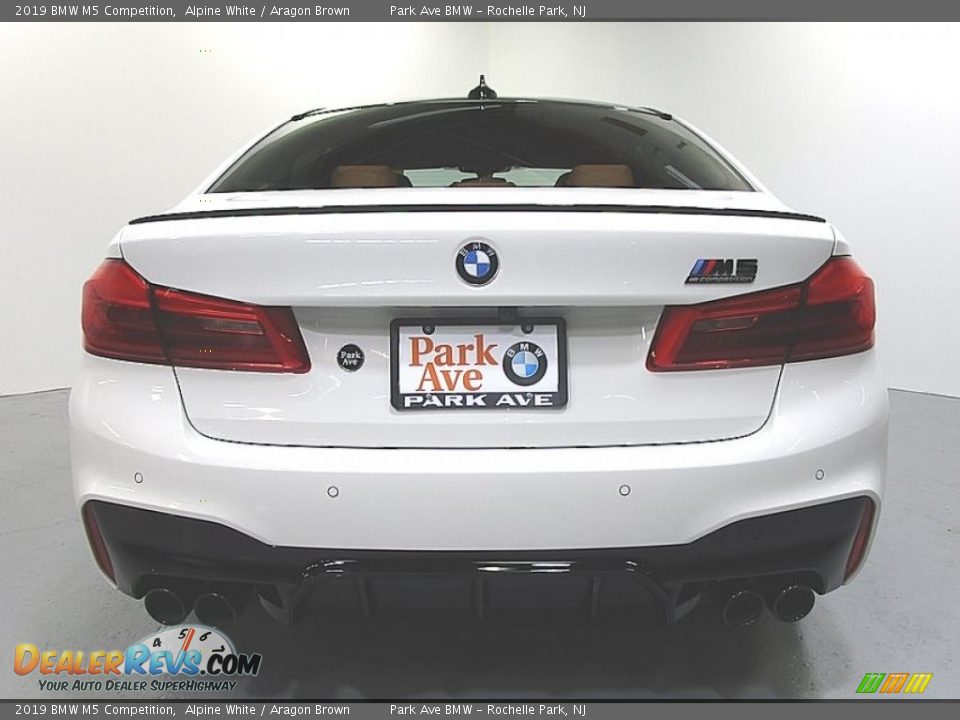 2019 BMW M5 Competition Alpine White / Aragon Brown Photo #3