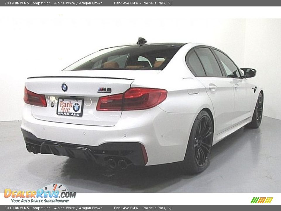 2019 BMW M5 Competition Alpine White / Aragon Brown Photo #4