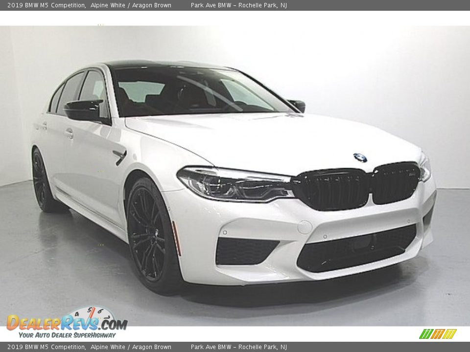 2019 BMW M5 Competition Alpine White / Aragon Brown Photo #5