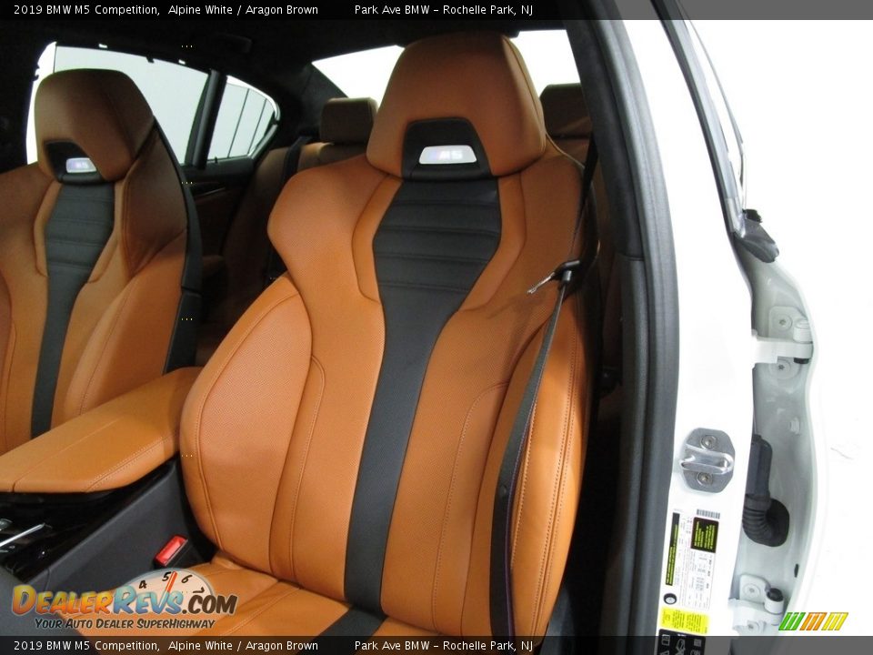 2019 BMW M5 Competition Alpine White / Aragon Brown Photo #8