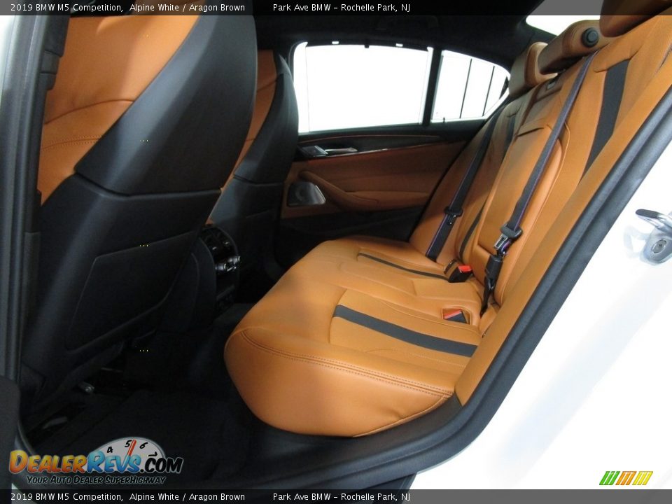 2019 BMW M5 Competition Alpine White / Aragon Brown Photo #12