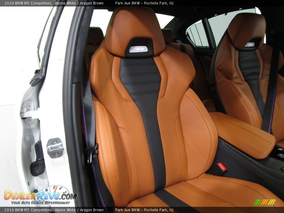 2019 BMW M5 Competition Alpine White / Aragon Brown Photo #14