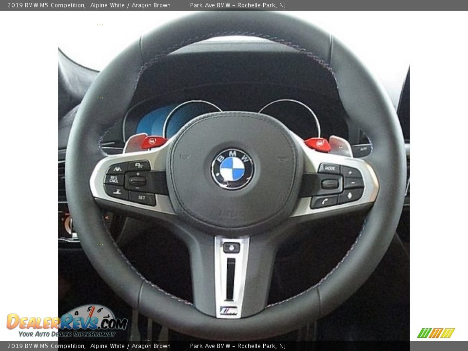 2019 BMW M5 Competition Alpine White / Aragon Brown Photo #22