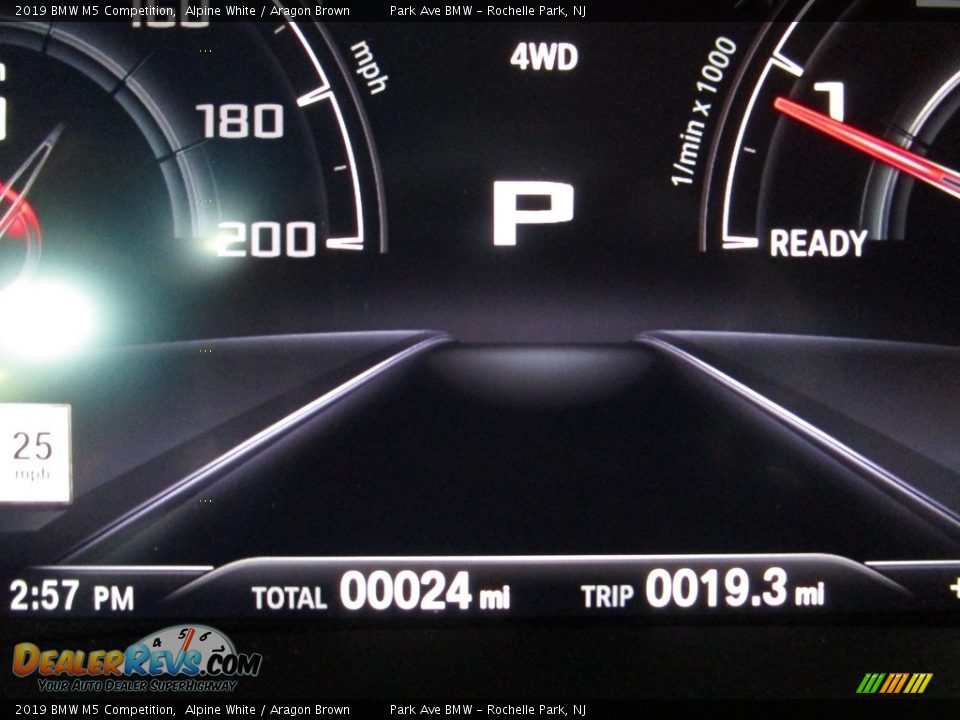 2019 BMW M5 Competition Alpine White / Aragon Brown Photo #23