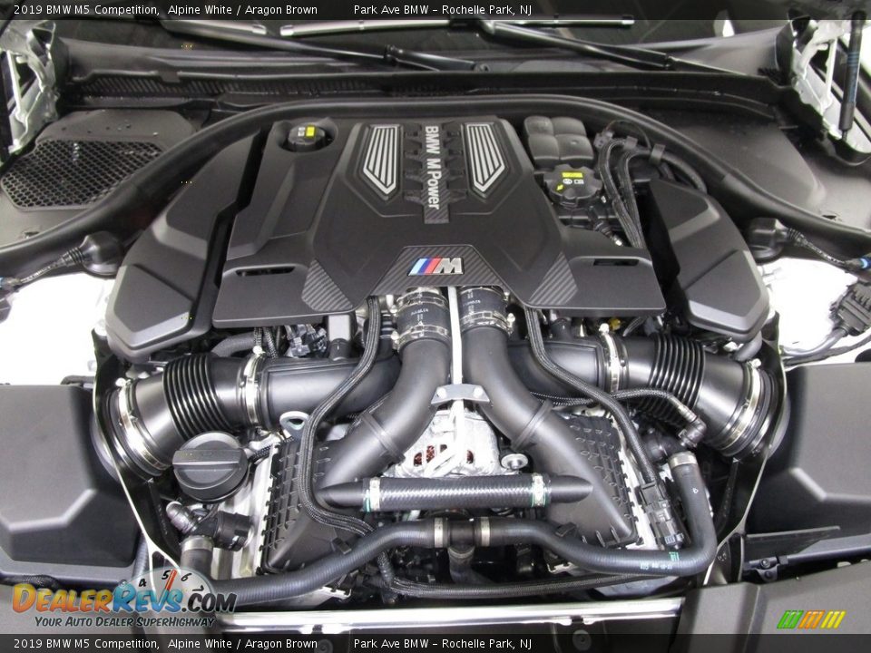 2019 BMW M5 Competition Alpine White / Aragon Brown Photo #28