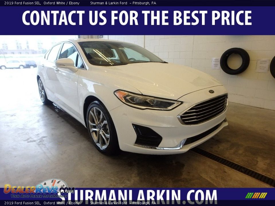 2019 Ford Fusion SEL Oxford White / Ebony Photo #1