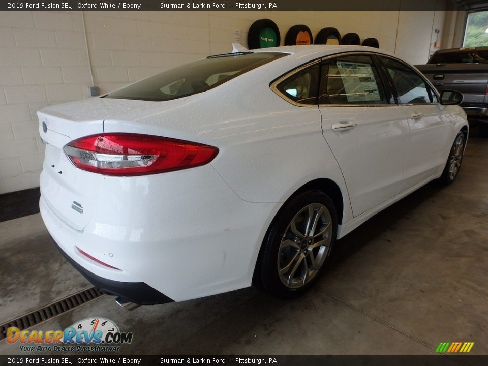 2019 Ford Fusion SEL Oxford White / Ebony Photo #2