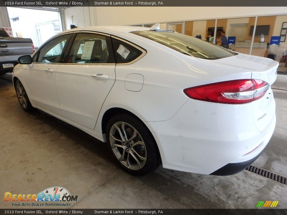 2019 Ford Fusion SEL Oxford White / Ebony Photo #4