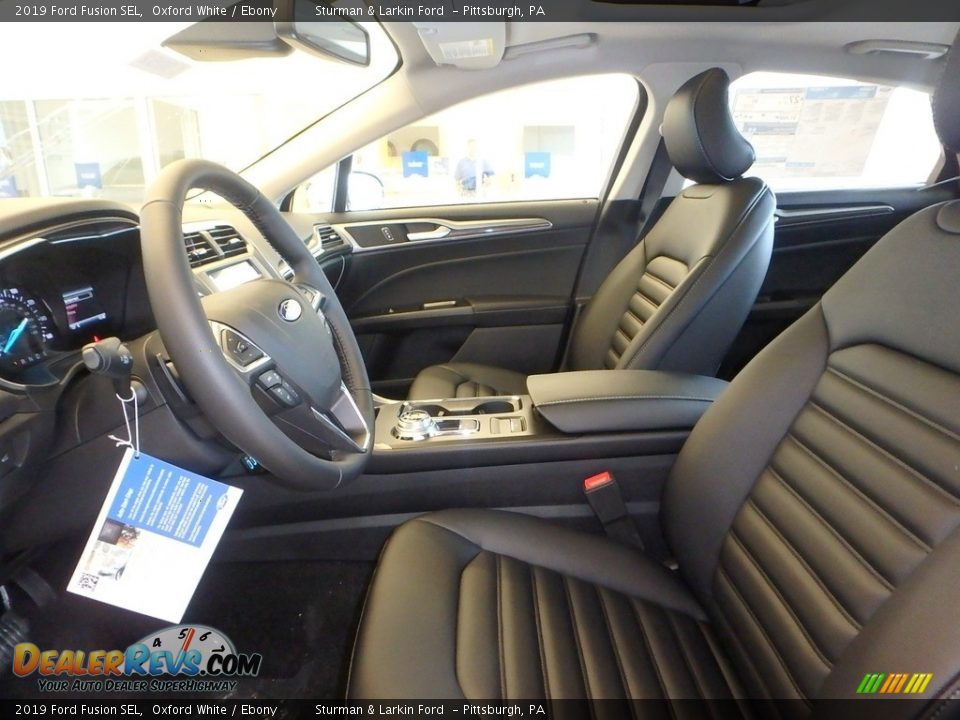 2019 Ford Fusion SEL Oxford White / Ebony Photo #7