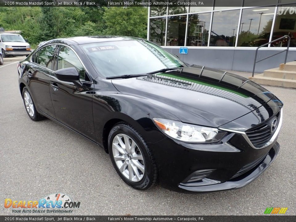 2016 Mazda Mazda6 Sport Jet Black Mica / Black Photo #8