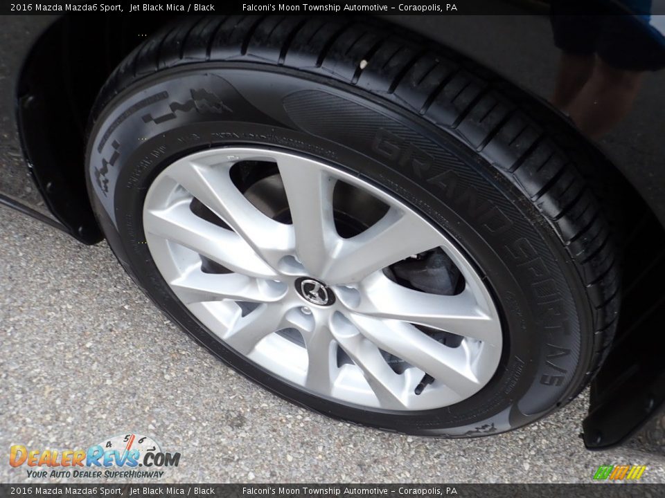 2016 Mazda Mazda6 Sport Jet Black Mica / Black Photo #9