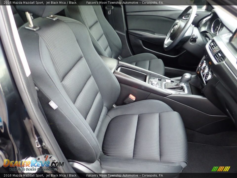 2016 Mazda Mazda6 Sport Jet Black Mica / Black Photo #10